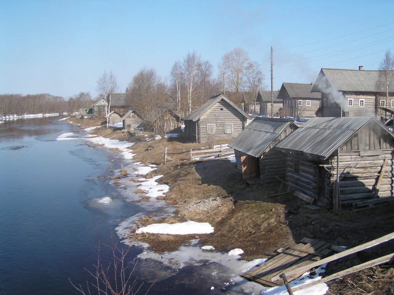 Деревня Заозерье Архангельской области
